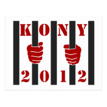 Kony 2012 Stop Joseph Kony Prison Post Cards