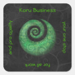 koru business square sticker