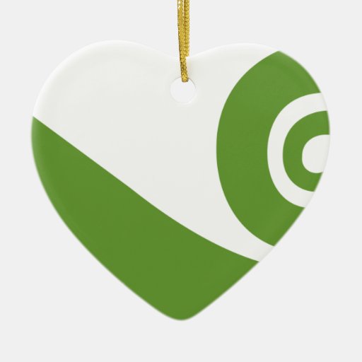 Koru, New Zealand Double-Sided Heart Ceramic Christmas Ornament ...