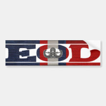 Kosovo Campaign Ribbon EOD Bumper Sticker