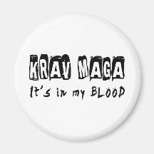 Krav Maga It's in my blood Fridge Magnets