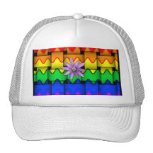 Krazy Rainbow Flag Trucker Hats
