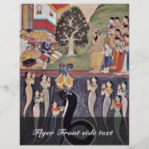 Krishna Dances Over The Subdued Kaliya Naag In Riv Personalized Flyer