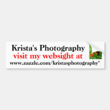 Kristas Photography bumper sticker #4 4040