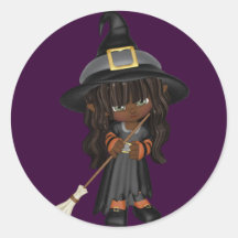 KRW Cute Lil AA Witch Halloween Sticker