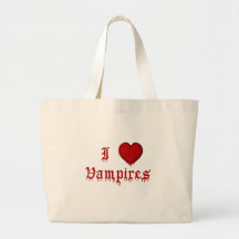 KRW Dripping Blood I Love Vampires Bag