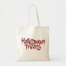 KRW Halloween Treats Trick or Treat Reusable Tote Bag