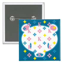 Kuma-chan K pattern Pin