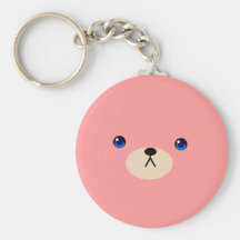 kuma keychain pink
