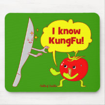 KungFu Tomato Doodle Art Mousepad