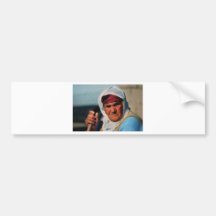 Kurdish woman art bumper stickers