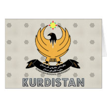 Kurdistan Coat of Arms Cards