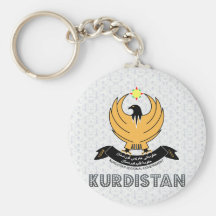 Kurdistan Coat of Arms Keychains