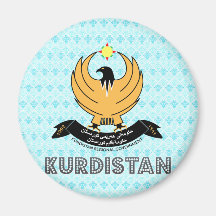 Kurdistan Coat of Arms Refrigerator Magnets