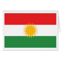 Kurdistan Flag Greeting Card