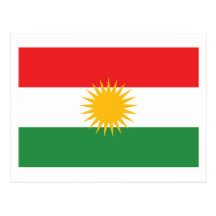 Kurdistan Flag Postcard