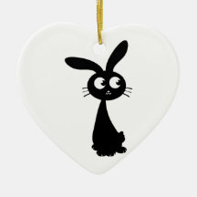 Kuro Bunny II Christmas Ornaments
