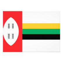 Kwazula Flag Personalized Invitations