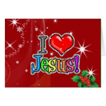 l love jesus greeting cards