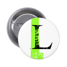 L monogram pin