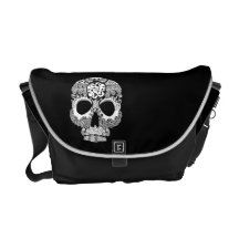 La Bella Muerte Dark Messenger Bag
