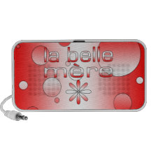 La Belle Mère Canada Flag Colours Pop Art Travel Speaker