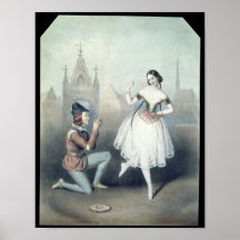 La Esmeralda': Carlotta Grisi  & Jules Perrot Poster