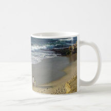 La Jolla Cove Ocean Beach Sand Waves Mug