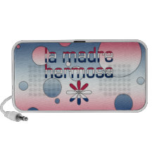 La Madre Hermosa America Flag Colours Pop Art Portable Speakers