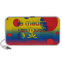 La Madre Hermosa Ecuador Flag Colours Pop Art Mini Speakers