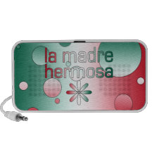 La Madre Hermosa Mexico Flag Colours Pop Art Mp3 Speaker