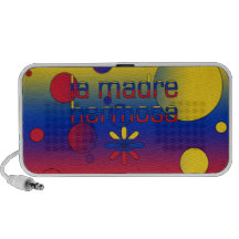 La Madre Hermosa Venezuela Flag Colours Pop Art Portable Speaker