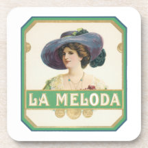 La Meloda Vintage Cigar Label Coaster