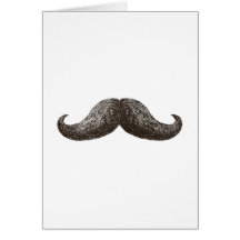 La Moustache (Vertical) Card
