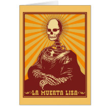 La Muerta Lisa Greeting Card