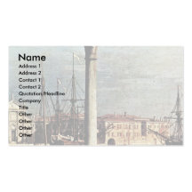 La Piazzetta Detail By Canaletto Business Card Templates