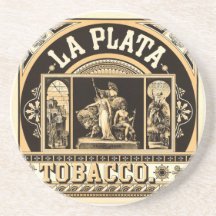 La Plata Tobacco Company - Cigarette Advertising T Coasters
