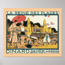 La Reines Des Plages (border) Print