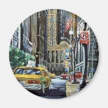La Salle Street Fridge Magnet