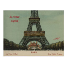 la Tour Eiffel, 1928 - Postcard