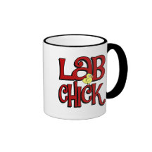 LAB CHICK - LABORATORY GIRL SLANG / HUMOR COFFEE MUG
