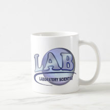LAB - LABORATORY SCIENTIST! Fun Blue LOGO Mug