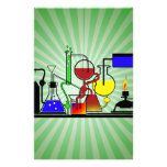 LAB WARE - LABORATORY  GLASSWARE MAD SCIENTIST PERSONALIZED STATIONERY