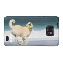 Labradoodle - Happy Day on the Beach Samsung Galaxy Cases