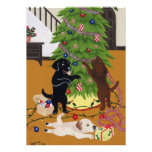 Labrador Retriever Christmas Tree Personalized Announcement