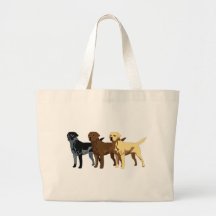 Labrador Retriever colours Tote Bags