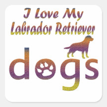 Labrador Retriever designs Stickers