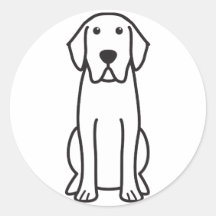 Labrador Retriever Dog Cartoon Stickers
