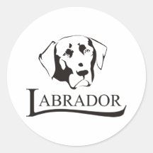 Labrador Retriever Round Sticker