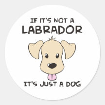 Labrador Retriever Round Stickers